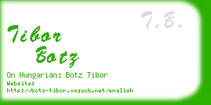 tibor botz business card